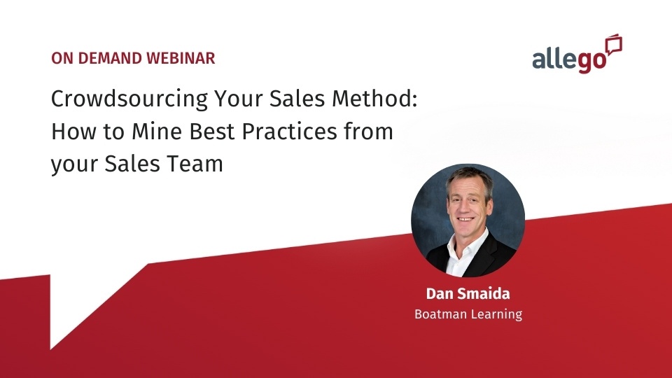 Crowdsourcing Your Sales Method: How to Mine Best Practices from your Sales Team
