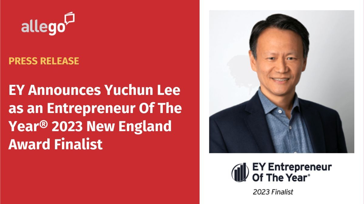 EY Announces Yuchun Lee of Allego as an Entrepreneur Of The Year® 2023 New England Award Finalist