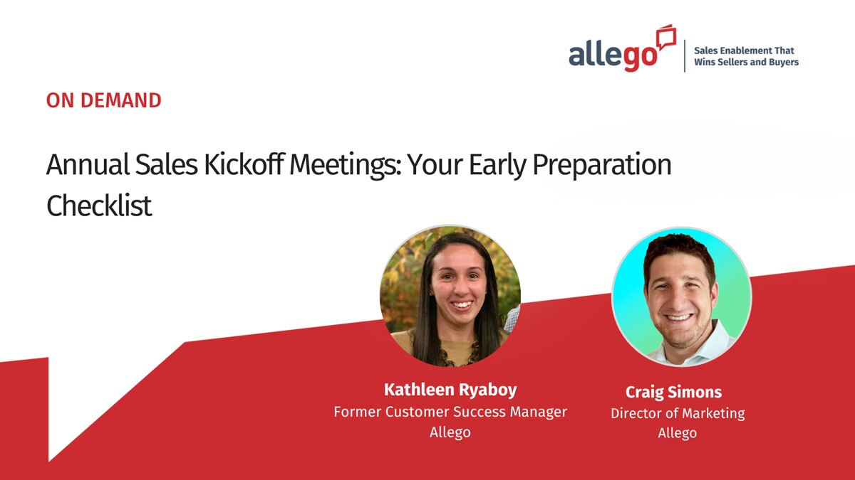 Annual Sales Kickoff Meetings: Your Early Preparation Checklist