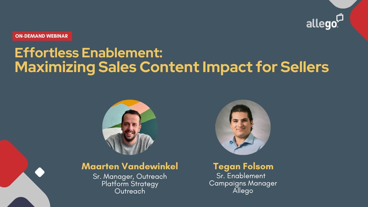Effortless Enablement: Maximizing Sales Content Impact for Sellers