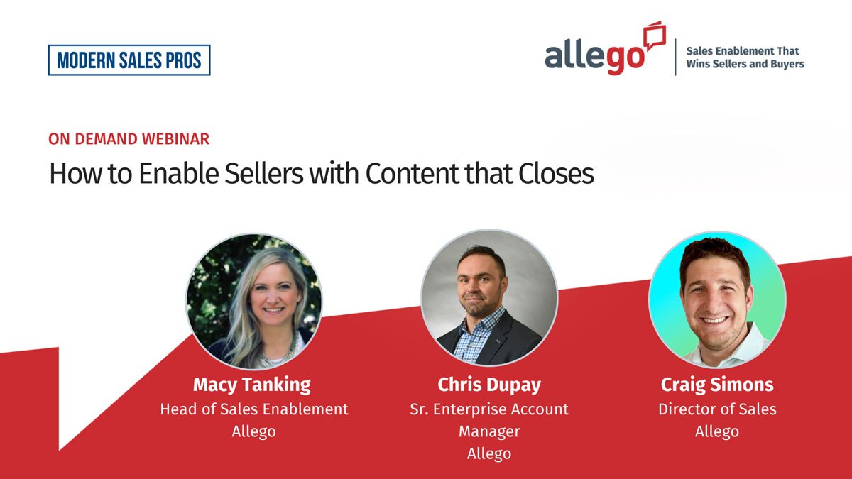 The Gift That Keeps on Giving: How to Enable Sellers with Content that Closes