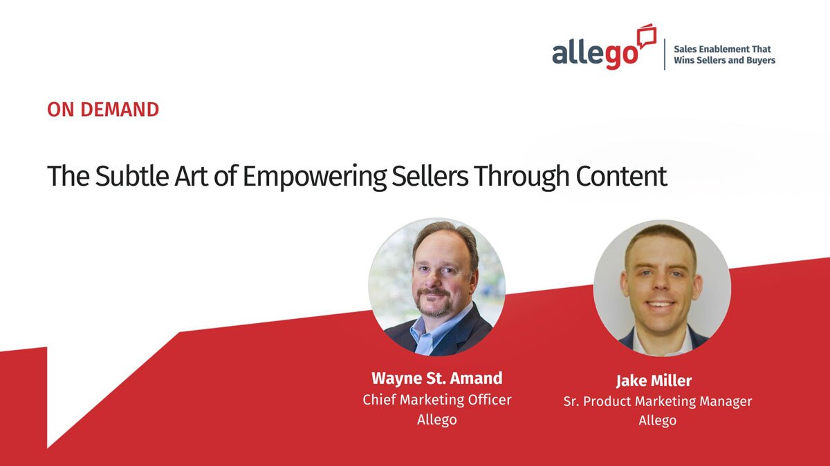 The Subtle Art of Empowering Sellers Through Content