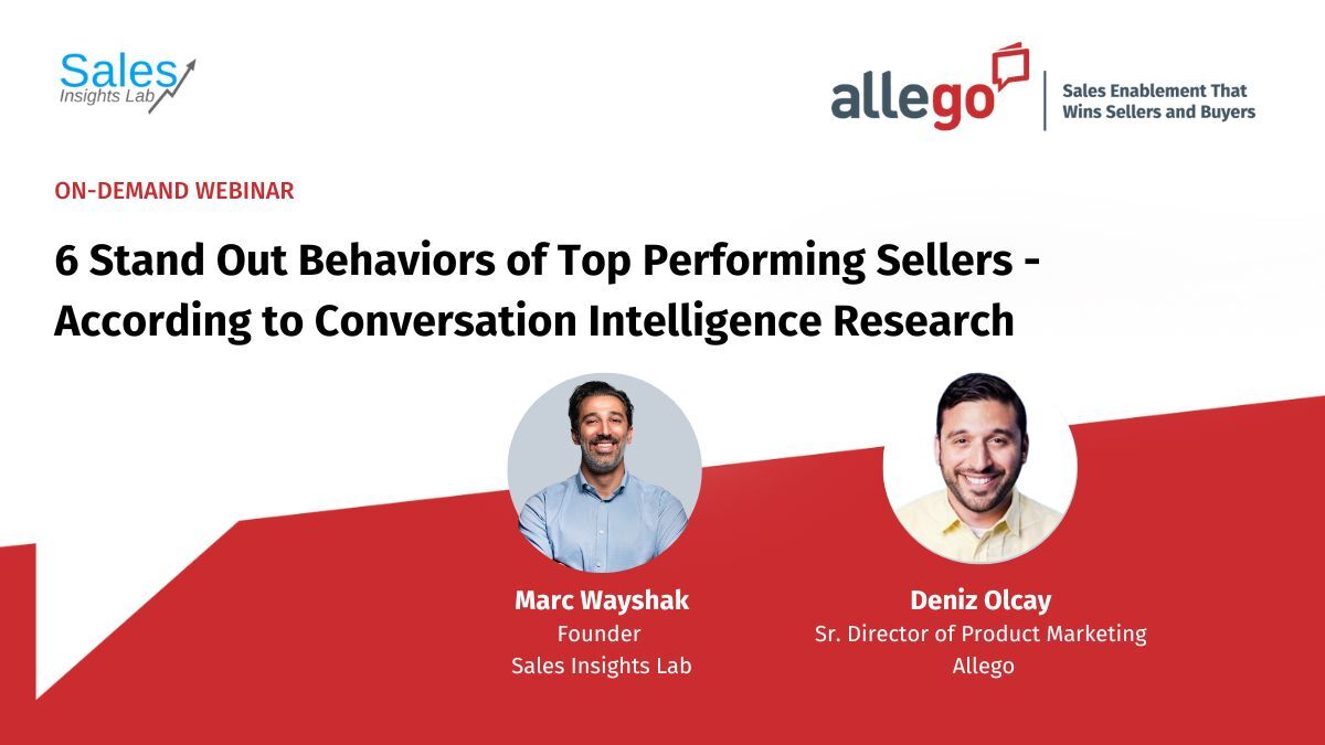 6 Stand-Out Behaviors of Top Performing Sellers