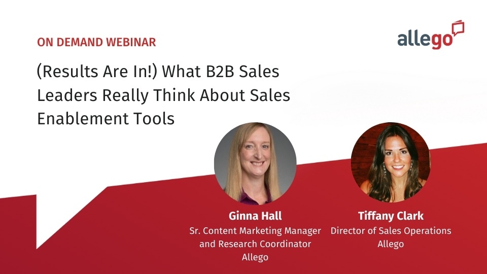 (Results Are In!) What B2B Sales Leaders Really Think About Sales Enablement Tools