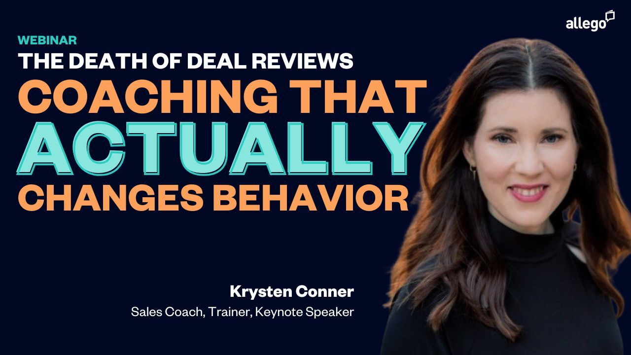The Death of Deal Reviews – Coaching That Actually Changes Behavior