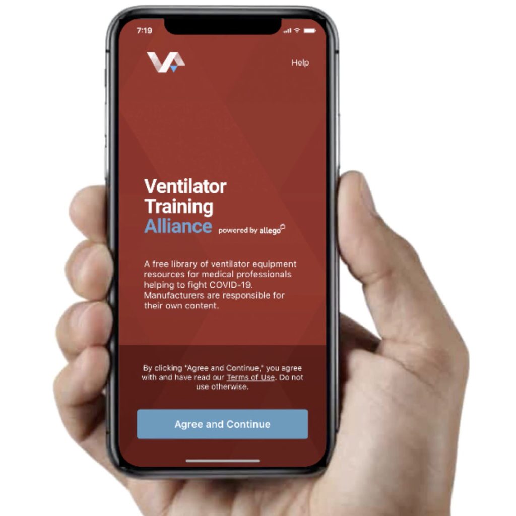 Ventilator Manufacturers Unite to Form Ventilator Training Alliance and Create App to Help Frontline Medical Workers During COVID-19 Pandemic