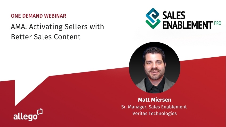 AMA: Activating Sellers with Better Sales Content