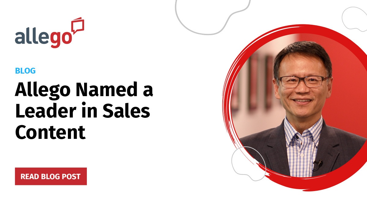 Allego is a Leader in Sales Content Solutions