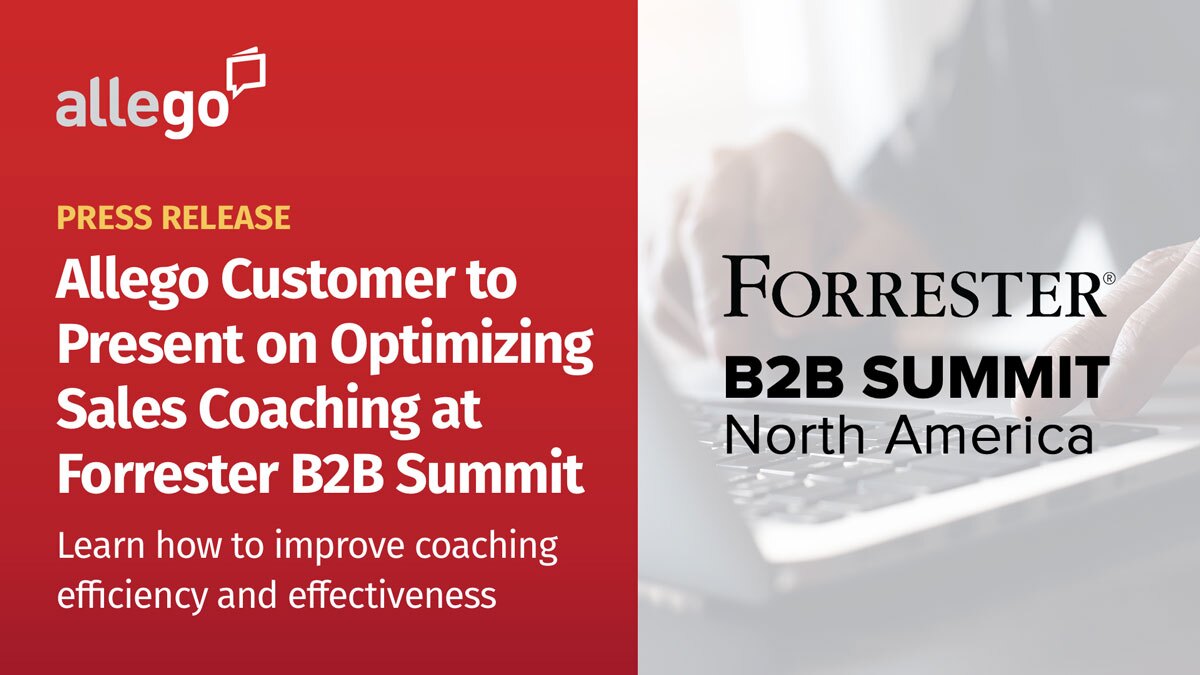 Allego Customer HUB International to Present Case Study on Optimizing Sales Coaching Efficiency and Effectiveness at Forrester B2B Summit 2021