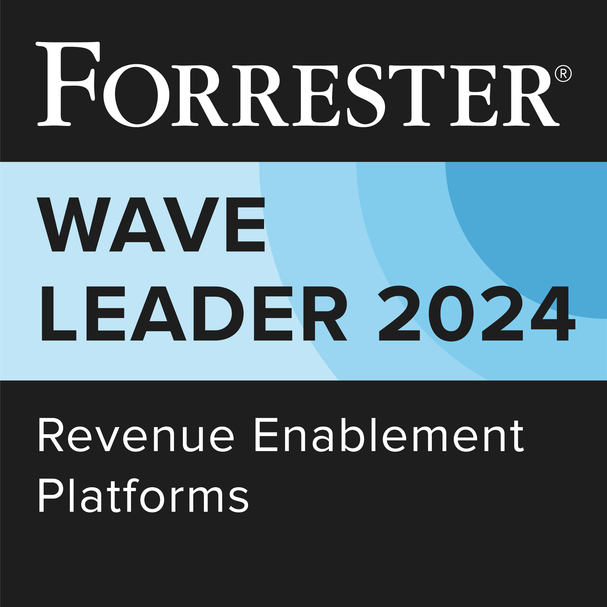 Forrester Wave Leader 2024 - Revenue Enablement Platforms