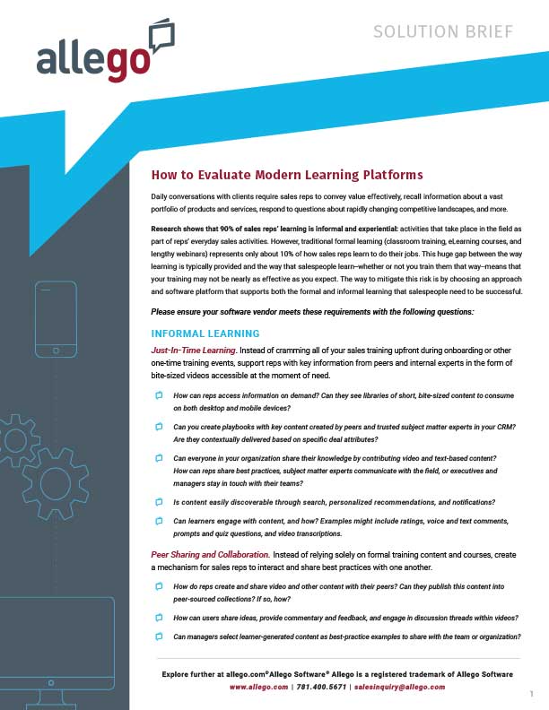 How to Evaluate Modern Learning Platforms