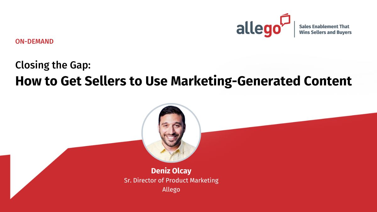 How to Get Sellers to Use Marketing-Generated Content
