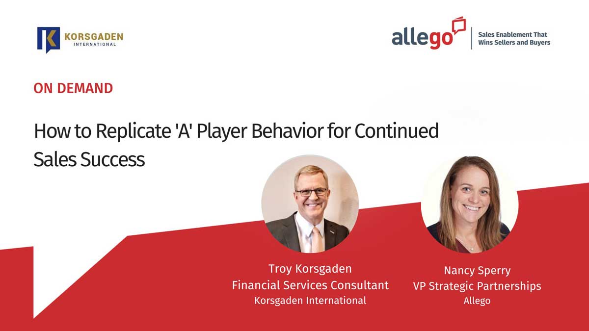 How to Replicate ‘A’ Players for Continued Sales Success