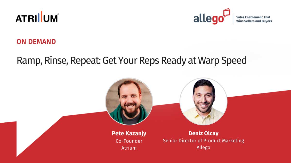 Ramp, Rinse, Repeat: Get Your Reps Ready at Warp Speed