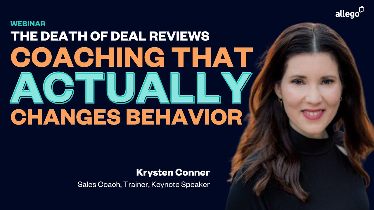 The Death of Deal Reviews – Coaching That Actually Changes Behavior