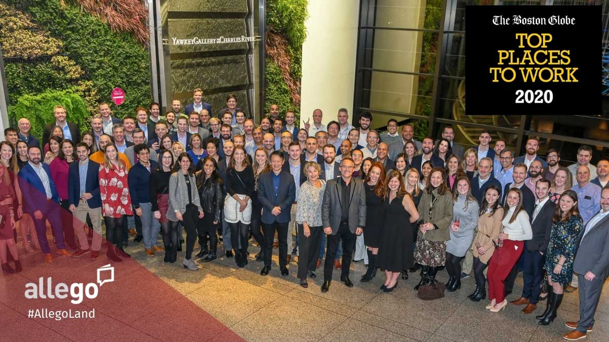 The Boston Globe Names Allego a Top Place to Work for 2020