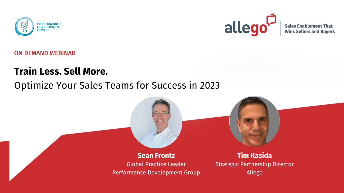 Train Less. Sell More: Optimize Your Sales Teams for Success in 2023