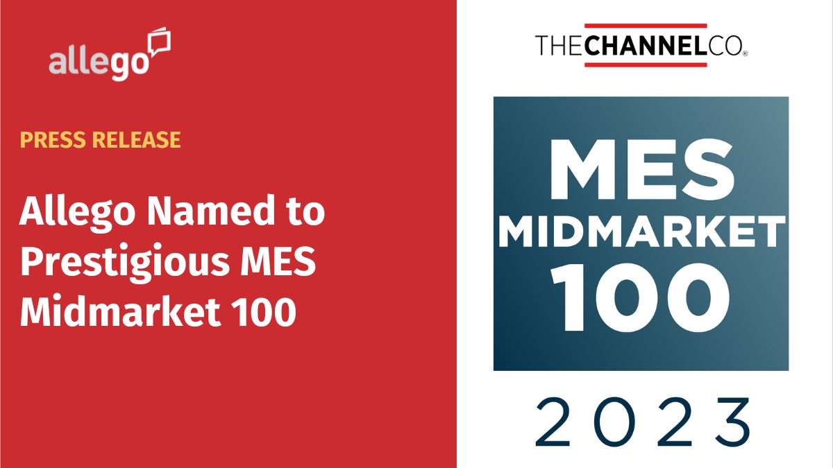 Allego Named to Prestigious MES Midmarket 100